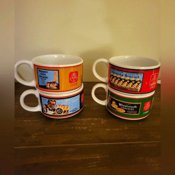 Nabisco Other - Vintage set of 4 Nabisco Advertising Soup Mugs